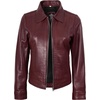 image:imageDecrum Womens Real Lambskin Leather Vintage Style Jacket for WomenJose  Women Burgundy Leather Jackets