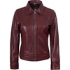 image:imageDecrum Womens Real Lambskin Leather Vintage Style Jacket for WomenJose  Women Burgundy Leather Jackets