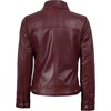 image:imageDecrum Womens Real Lambskin Leather Vintage Style Jacket for WomenJose  Women Burgundy Leather Jackets