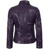 image:imageDecrum Womens Real Lambskin Leather Vintage Style Jacket for WomenPurple Wax