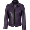 image:imageDecrum Womens Real Lambskin Leather Vintage Style Jacket for WomenPurple Wax