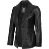 image:imageDecrum Womens 100 Lambskin Leather Blazer Jacket Business Casual StyleBlack