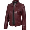 image:imageDecrum Womens Real Lambskin Leather Vintage Style Jacket for WomenJose  Women Burgundy Leather Jackets