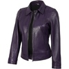 image:imageDecrum Womens Real Lambskin Leather Vintage Style Jacket for WomenPurple Wax