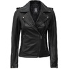 image:imageDecrum Asymmetrical Moto Style Real Lambskin Leather Biker Jacket WomenBlack