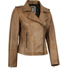 image:imageDecrum Asymmetrical Moto Style Real Lambskin Leather Biker Jacket WomenCamel