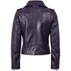 image:imageDecrum Asymmetrical Moto Style Real Lambskin Leather Biker Jacket WomenPurple Wax