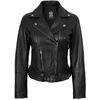 image:imageDecrum Asymmetrical Real Lambskin Leather Jacket Women Motorcycle StyleBlack