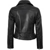 image:imageDecrum Asymmetrical Real Lambskin Leather Jacket Women Motorcycle StyleBlack