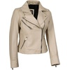 image:imageDecrum Asymmetrical Womens Leather Jacket  Motorcycle Style Leather Jackets for WomenBeige