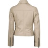 image:imageDecrum Asymmetrical Womens Leather Jacket  Motorcycle Style Leather Jackets for WomenBeige