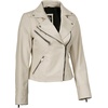 image:imageDecrum Asymmetrical Womens Leather Jacket  Motorcycle Style Leather Jackets for WomenOffwhite