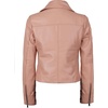 image:imageDecrum Asymmetrical Womens Leather Jacket  Motorcycle Style Leather Jackets for WomenPink