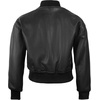 image:imageDecrum Black And Brown Real Lambskin Leather Cropped Jackets For WomenJd Black