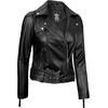 image:imageDecrum Real Lambskin Women Leather Jacket Asymmetrical Motorcycle StyleA Black