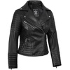 image:imageDecrum Real Lambskin Women Leather Jacket Asymmetrical Motorcycle StyleN Black