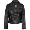image:imageDecrum Real Lambskin Women Leather Jacket Asymmetrical Motorcycle StyleN Black