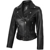 image:imageDecrum Asymmetrical Real Lambskin Leather Jacket Women Motorcycle StyleBlack