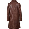 image:imageDecrum 100 Real Lambskin Leather Car Coat Women Long JacketsCognac Wax