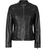 image:imageDecrum Black and Brown Cafe Racer Real Lambskin Leather Jacket WomenBlack