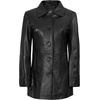 image:imageDecrum Real Lambskin 34 Length Leather Jacket Car Coat Style for WomenBlack