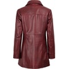image:imageDecrum Real Lambskin 34 Length Leather Jacket Car Coat Style for WomenBurgundy