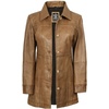 image:imageDecrum Real Lambskin 34 Length Leather Jacket Car Coat Style for WomenCamel