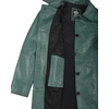 image:imageDecrum Real Lambskin 34 Length Leather Jacket Car Coat Style for WomenGreen