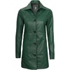 image:imageDecrum Real Lambskin 34 Length Leather Jacket Car Coat Style for WomenGreen