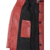 image:imageDecrum Real Lambskin 34 Length Leather Jacket Car Coat Style for WomenRed