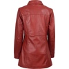 image:imageDecrum Real Lambskin 34 Length Leather Jacket Car Coat Style for WomenRed