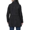 image:imageDecrum Real Lambskin 34 Length Leather Jacket Car Coat Style for WomenSuede Black