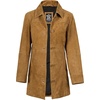 image:imageDecrum Real Lambskin 34 Length Leather Jacket Car Coat Style for WomenSuede Light Brown