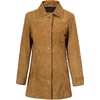 image:imageDecrum Real Lambskin 34 Length Leather Jacket Car Coat Style for WomenSuede Light Brown