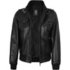 image:imageDecrum Real Lambskin Leather Bomber Jacket Women with Detachable HoodBlack