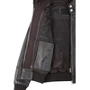 image:imageDecrum Real Lambskin Leather Bomber Jacket Women with Detachable HoodDark Brown Ruboff