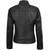image:imageDecrum Real Lambskin Leather Cafe Racer Jacket Women Moto Biker StyleBlack