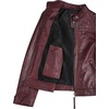 image:imageReal Womens Leather Jacket  Cafe Racer Style Leather Jackets for WomenBurgundy