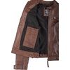 image:imageReal Womens Leather Jacket  Cafe Racer Style Leather Jackets for WomenCognac Wax