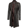 image:imageDecrum 100 Real Lambskin Leather Car Coat Women Long JacketsDark Brown Ruboff