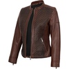 image:imageDecrum Black and Brown Cafe Racer Real Lambskin Leather Jacket WomenBrown