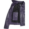 image:imageDecrum Real Lambskin Trucker Leather Jacket for Women with Button ClosurePurple Wax
