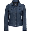 image:imageDecrum Real Lambskin Trucker Leather Jacket for Women with Button ClosureWash Blue