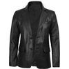 image:imageDecrum Real Lambskin Leather Blazer Men  Casual Mens Leather Blazer JacketBlack
