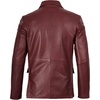 image:imageDecrum Real Lambskin Leather Blazer Men  Casual Mens Leather Blazer JacketBurgundy