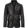 image:imageDecrum Real Lambskin Leather Blazer Men  Casual Mens Leather Blazer JacketMaroon Distress Black
