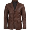 image:imageMens Real Lambskin Leather Blazer Jacket Sport Coat Style Business CasualBrown