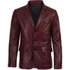 image:imageMens Real Lambskin Leather Blazer Jacket Sport Coat Style Business CasualBurgundy