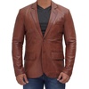 image:imageMens Real Lambskin Leather Suit Jacket Sport Coat Style Business CasualBrown