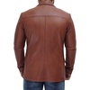 image:imageMens Real Lambskin Leather Suit Jacket Sport Coat Style Business CasualBrown